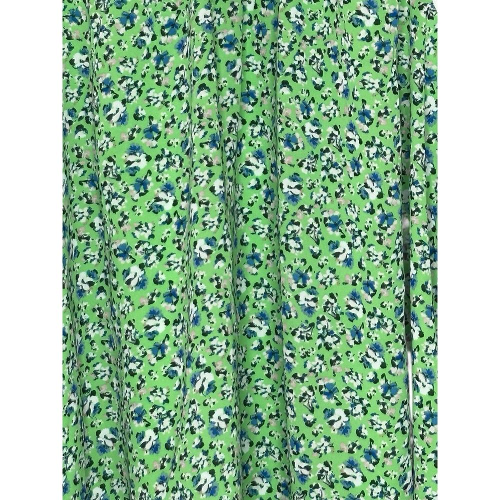NWOT Vince Camuto Womens Classic Escape Blouse Med Ditsy Floral Feminine Green - Picture 3 of 10